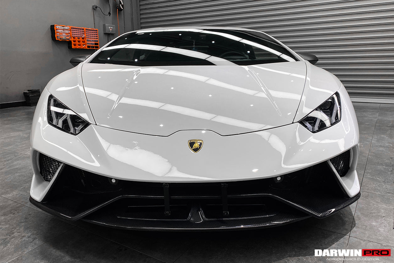 2015 - 2025 Lamborghini Huracan LP610 & LP580 & EVO & Tecnica Performante Style Partial Carbon Front Bumper