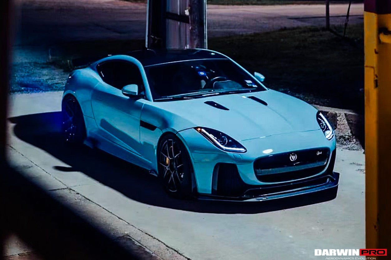 2013 - 2017 Jaguar F-Type Coupe & Convertible IMP Performance Partial Carbon Fiber Front Bumper with Lip
