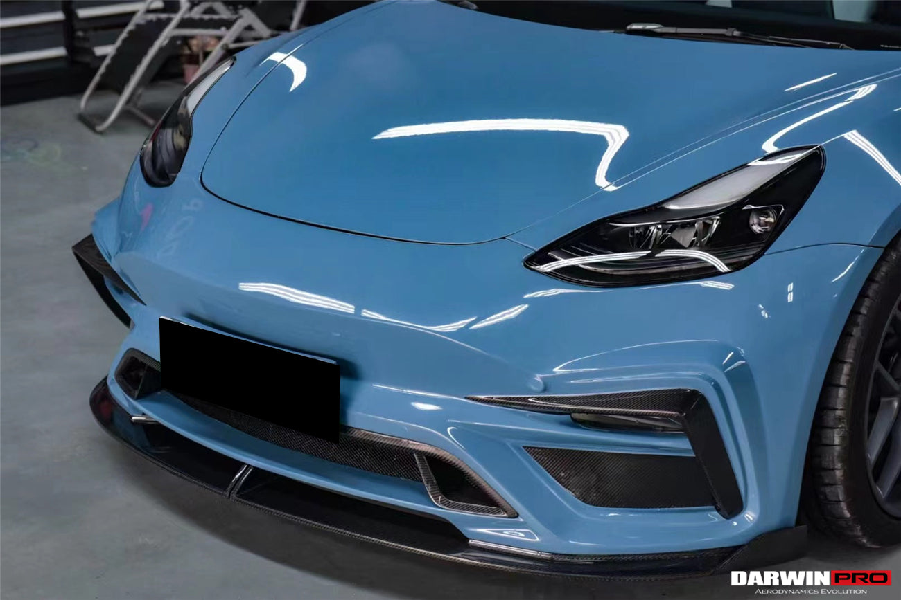 2017 - 2023 Tesla Model 3 IMP Performance Partial Carbon Fiber Front Bumper
