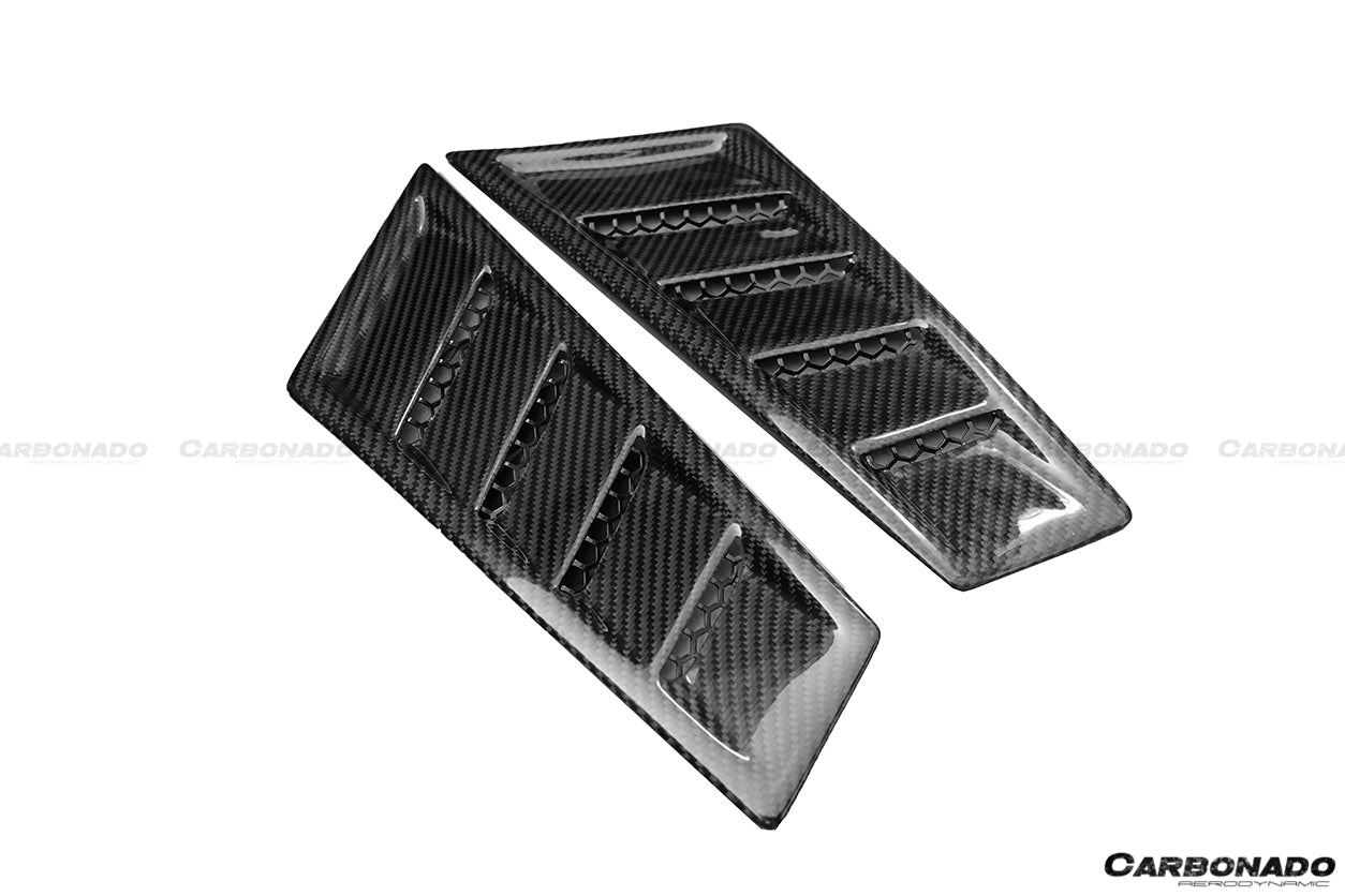 2015 - 2020 Lamborghini Huracan LP610/LP610 RZS Style Front Fender Carbon Fiber Vents