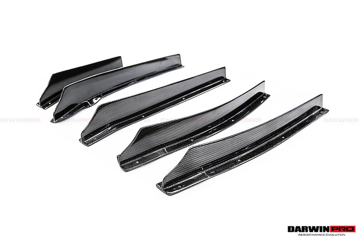 2012 - 2022 Nissan GTR R35 DBA & EBA BKSS Style Carbon Fiber Rear Diffuser Canards