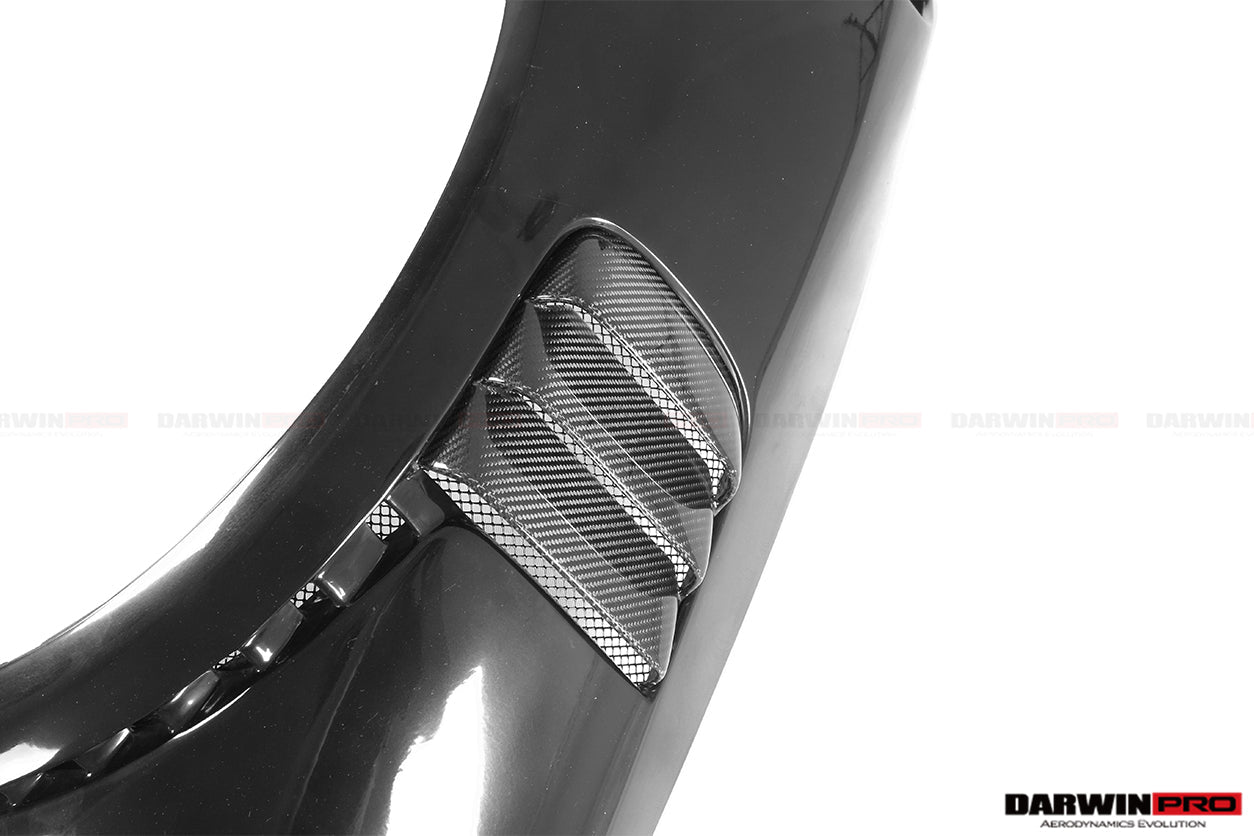2013 - 2019 Porsche 911 991 Turbo S GT2RS Style Partial Carbon Fiber Front Bumper and Fender