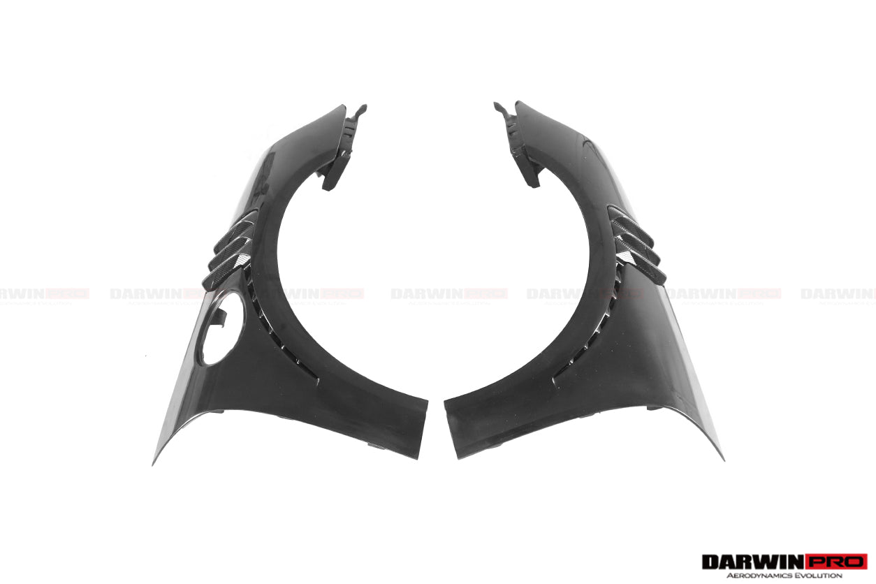 2013 - 2019 Porsche 911 991 Turbo S GT2RS Style Partial Carbon Fiber Front Bumper and Fender