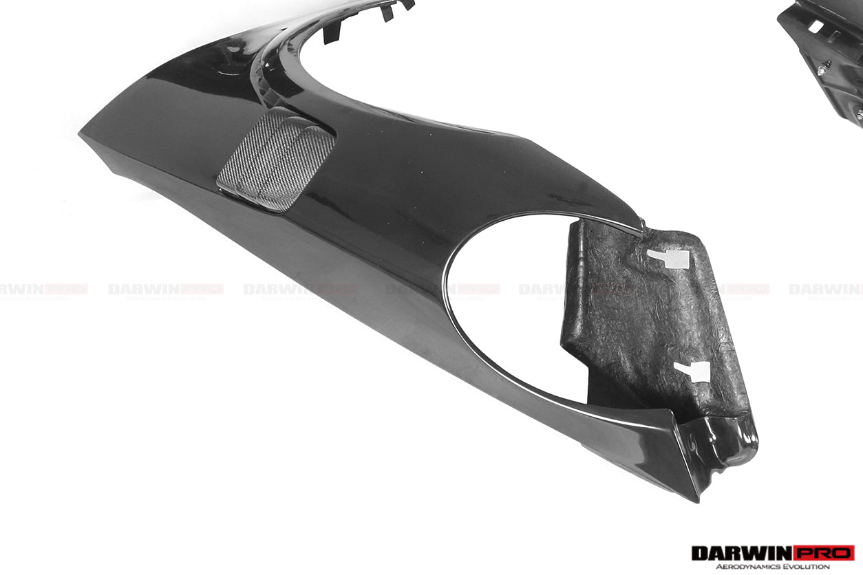 2013 - 2019 Porsche 911 991 Turbo S GT2RS Style Partial Carbon Fiber Front Bumper and Fender