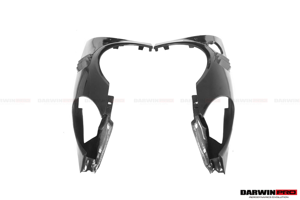 2013 - 2019 Porsche 911 991 Turbo S GT2RS Style Partial Carbon Fiber Front Bumper and Fender