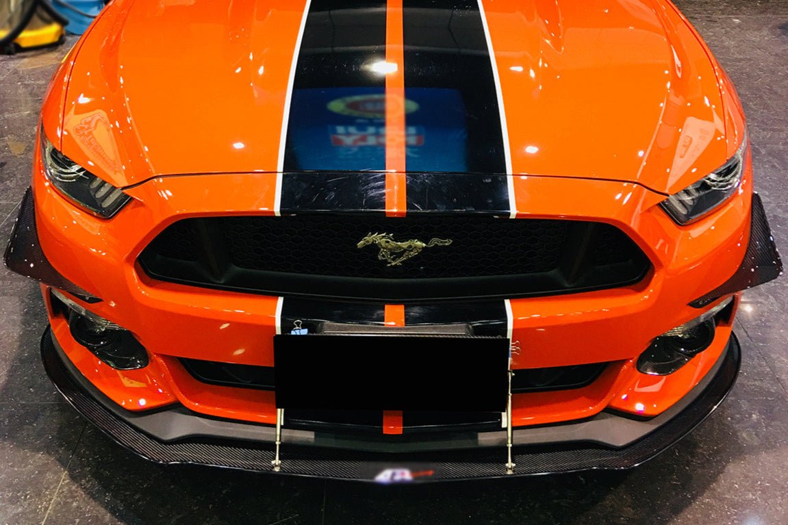 2015-2017 Ford Mustang AR Style Carbon Fiber Front Lip Underboard