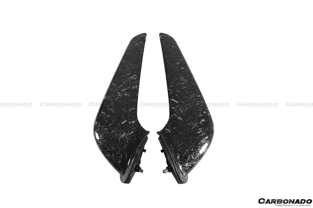 Ferrari 458 F142 OE Style Carbon Fiber Front Bumper Canards 2010-2015