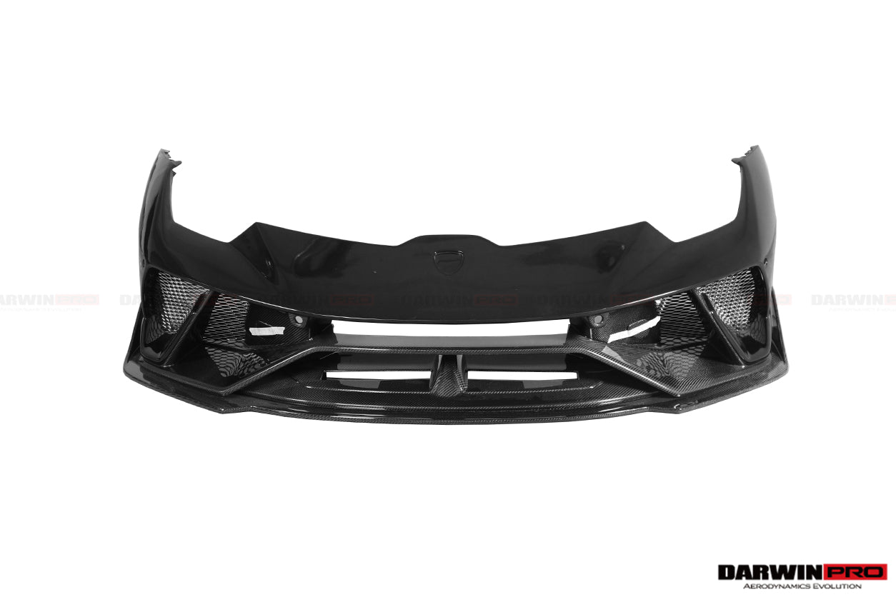 2015 - 2025 Lamborghini Huracan LP610 & LP580 & EVO & Tecnica BKSS Style Partial Carbon Front Bumper with Lip
