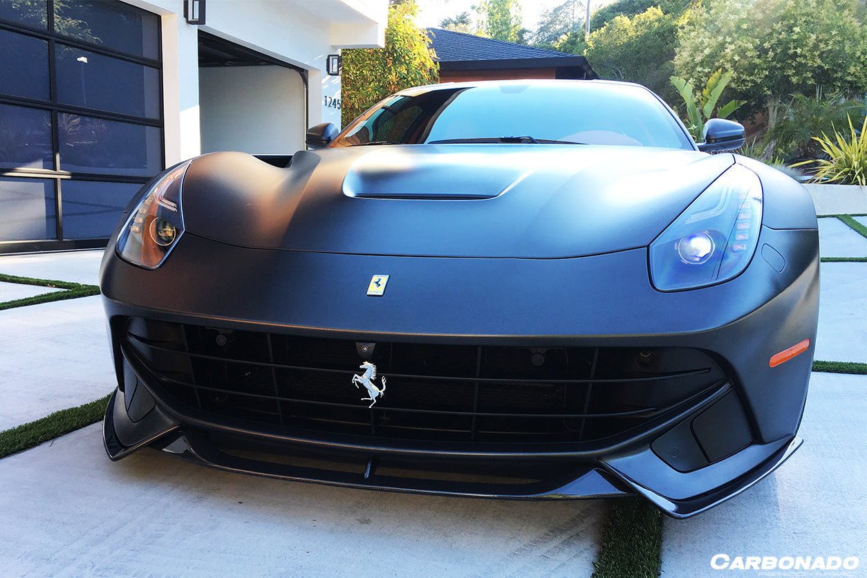 2012 - 2017 Ferrari F12 Berlinetta RS Style Carbon Fiber Front Lip