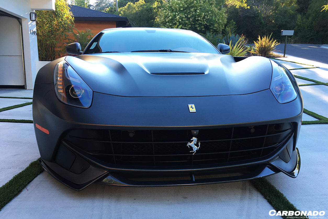 2012 - 2017 Ferrari F12 Berlinetta RS Style Carbon Fiber Front Lip