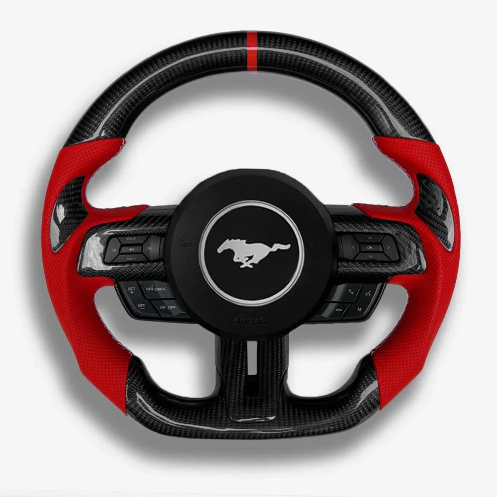 Ford Mustang S550 Custom Carbon Fiber Steering Wheel 2015-2023