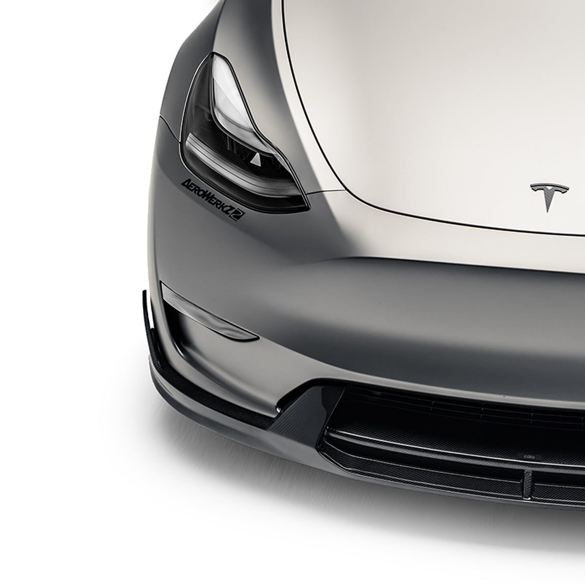 Adro Tesla Model Y V2 Front Lip Carbon Fiber