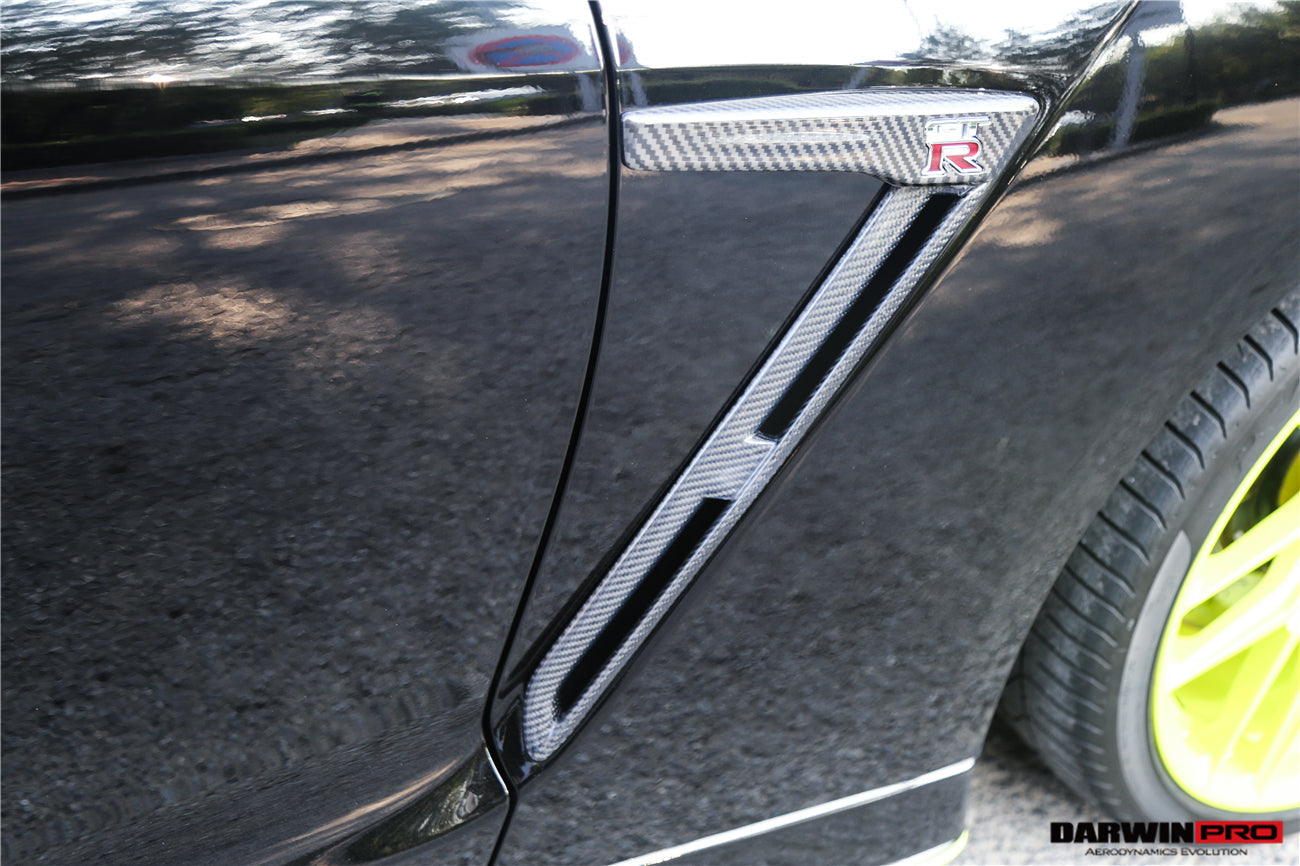 2015 - 2022 Nissan GTR R35 DBA/EBA Carbon Fiber Fender Logo Cover