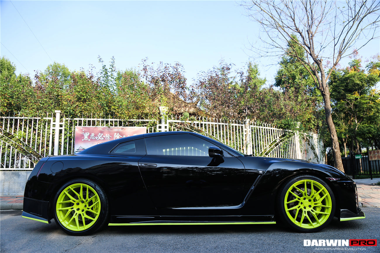2008 - 2022 Nissan GTR R35 CBA DBA NSM Style Carbon Fiber Side Skirts