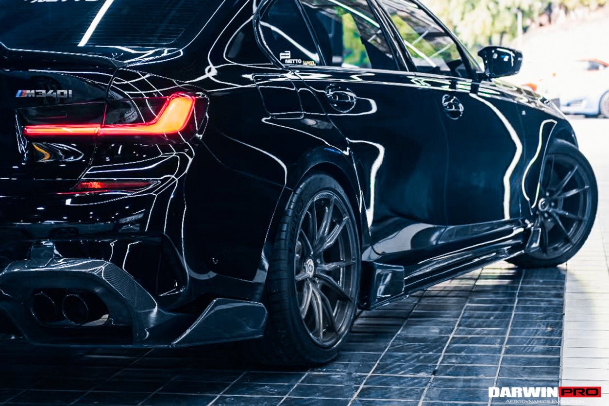 2019-2022 BMW 3 Series G20 G28 BKSS Style Carbon Fiber Rear Diffuser (With 4 Exhaust tips)
