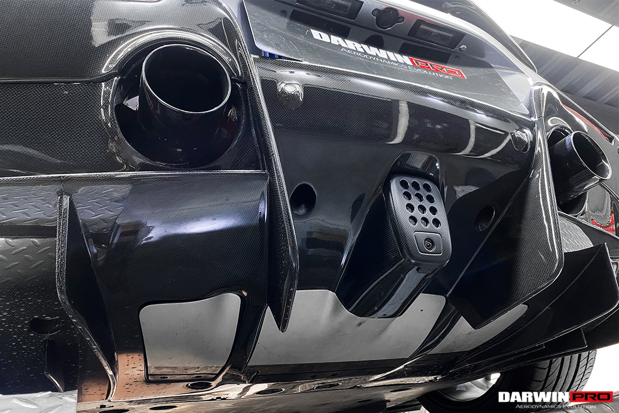 2015 - 2020 Ferrari 488 GTB Pista Style Rear Bumper & Wing