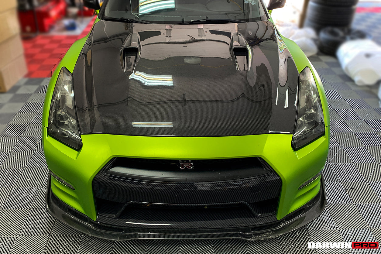 2008 - 2016 Nissan GTR R35 CBA/DBA BSE Style Carbon Fiber Hood