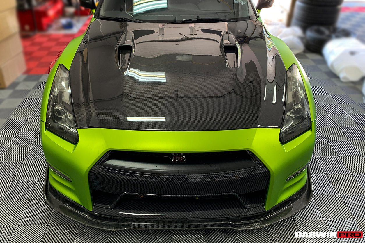 2012 - 2016 Nissan GTR R35 DBA BSE Style Carbon Fiber Front Lip