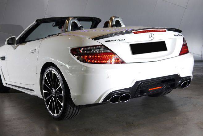 2011-2015 Mercedes Benz SLK CLASS R172 WD Style Rear Bumper - Carbonado