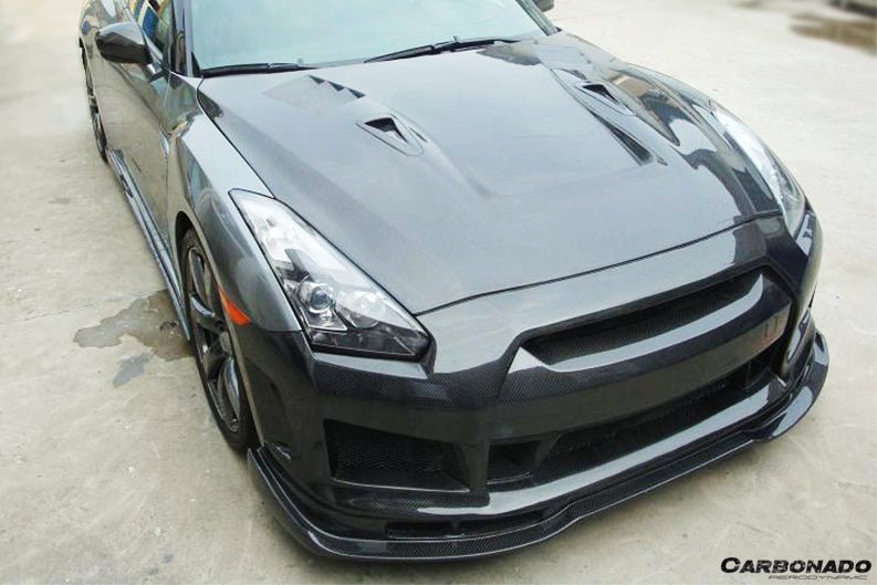 2008 - 2016 Nissan GTR R35 CBA/DBA BSE2 Style Front Bumper