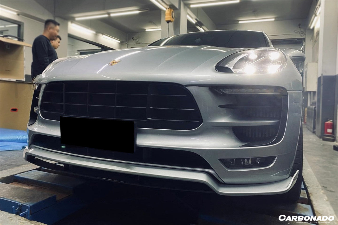 2014 - 2017 Porsche Macan GTS/Turbo/S ATS Style Carbon Fiber Front Lip