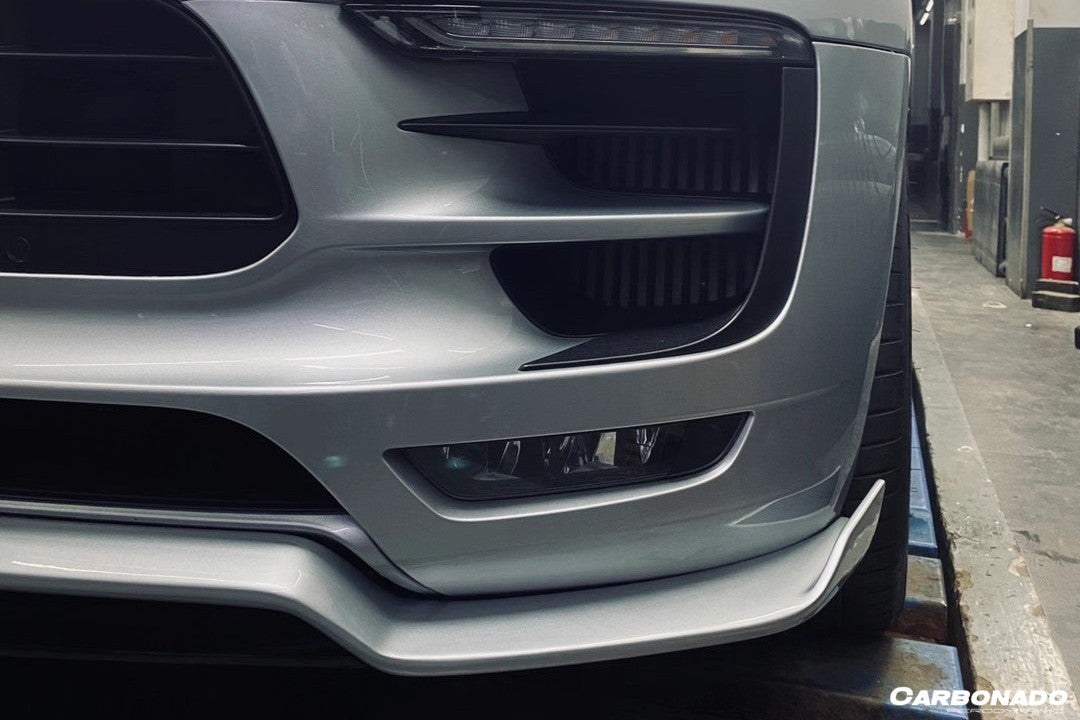 2014 - 2017 Porsche Macan GTS/Turbo/S ATS Style Carbon Fiber Front Lip