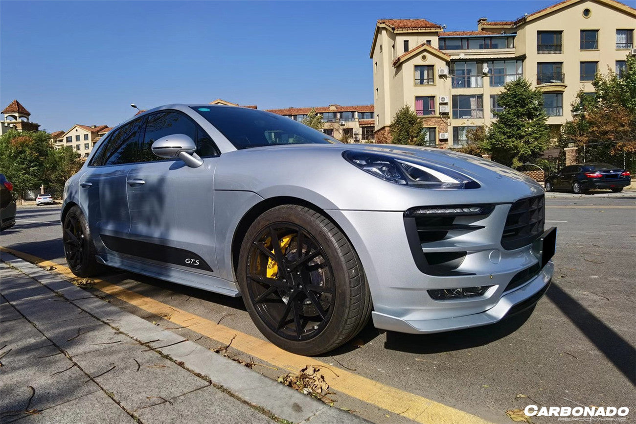 2014 - 2017 Porsche Macan GTS/Turbo/S ATS Style Carbon Fiber Front Lip