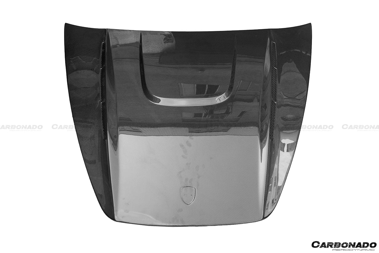 2011 - 2014 porsche Cayenne 958.1 HM Style Carbon Fiber Hood