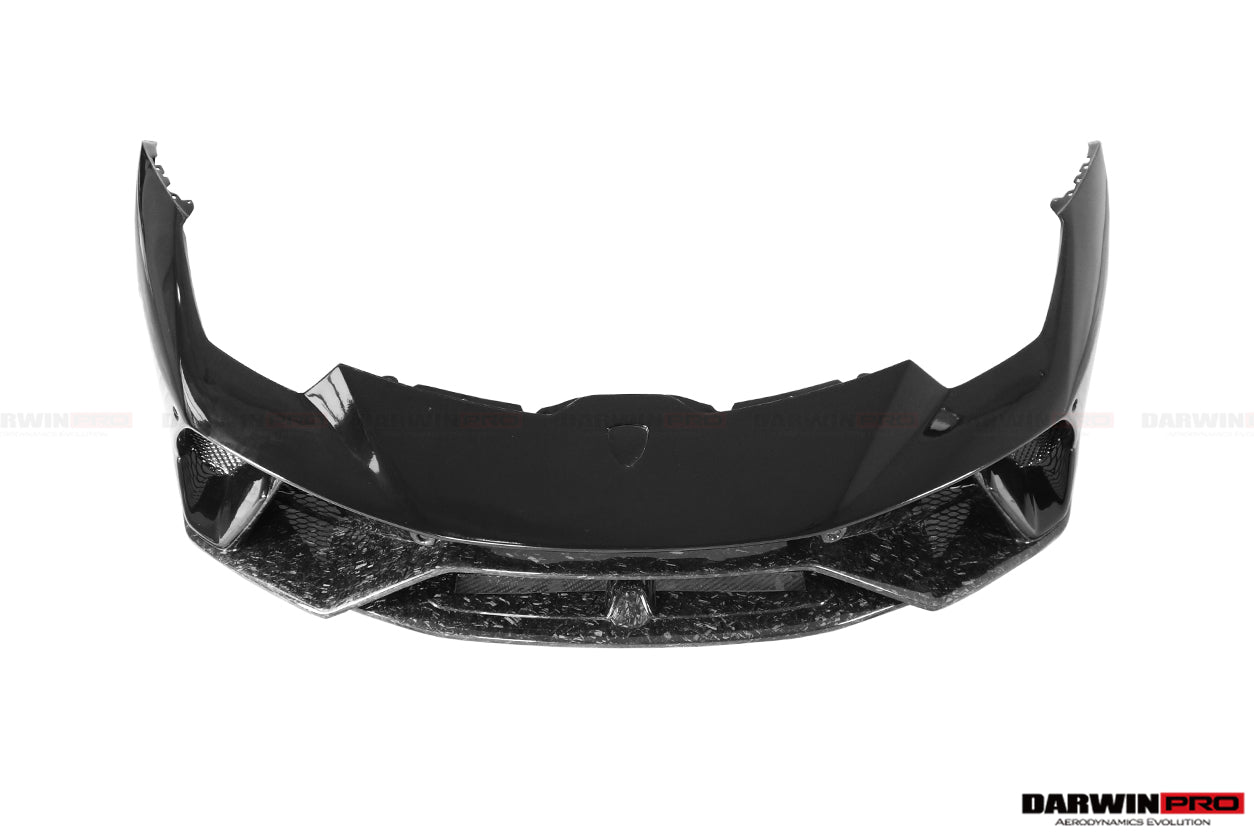 2015 - 2025 Lamborghini Huracan LP610 & LP580 & EVO & Tecnica Performante Style Partial Carbon Front Bumper