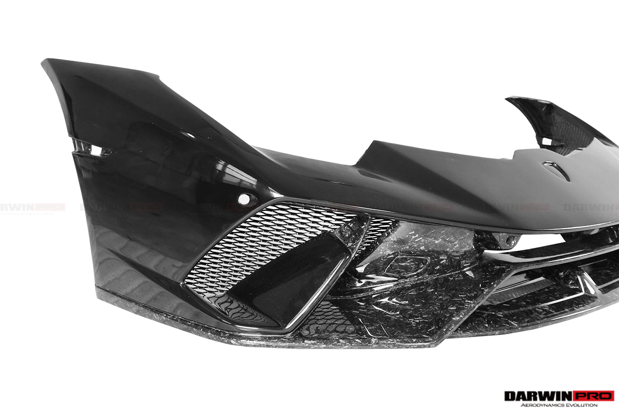 2015 - 2025 Lamborghini Huracan LP610 & LP580 & EVO & Tecnica Performante Style Partial Carbon Front Bumper