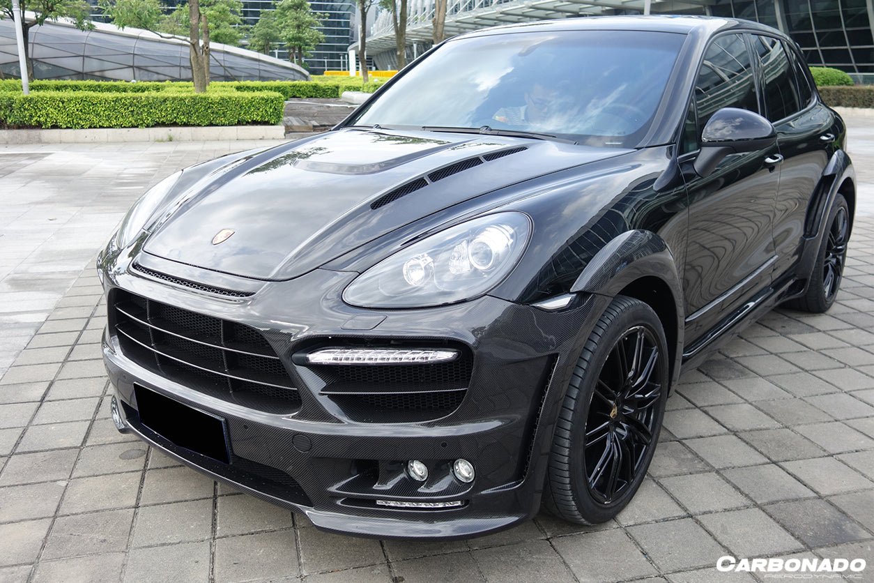 2011 - 2014 porsche Cayenne 958.1 HM Style Carbon Fiber Hood