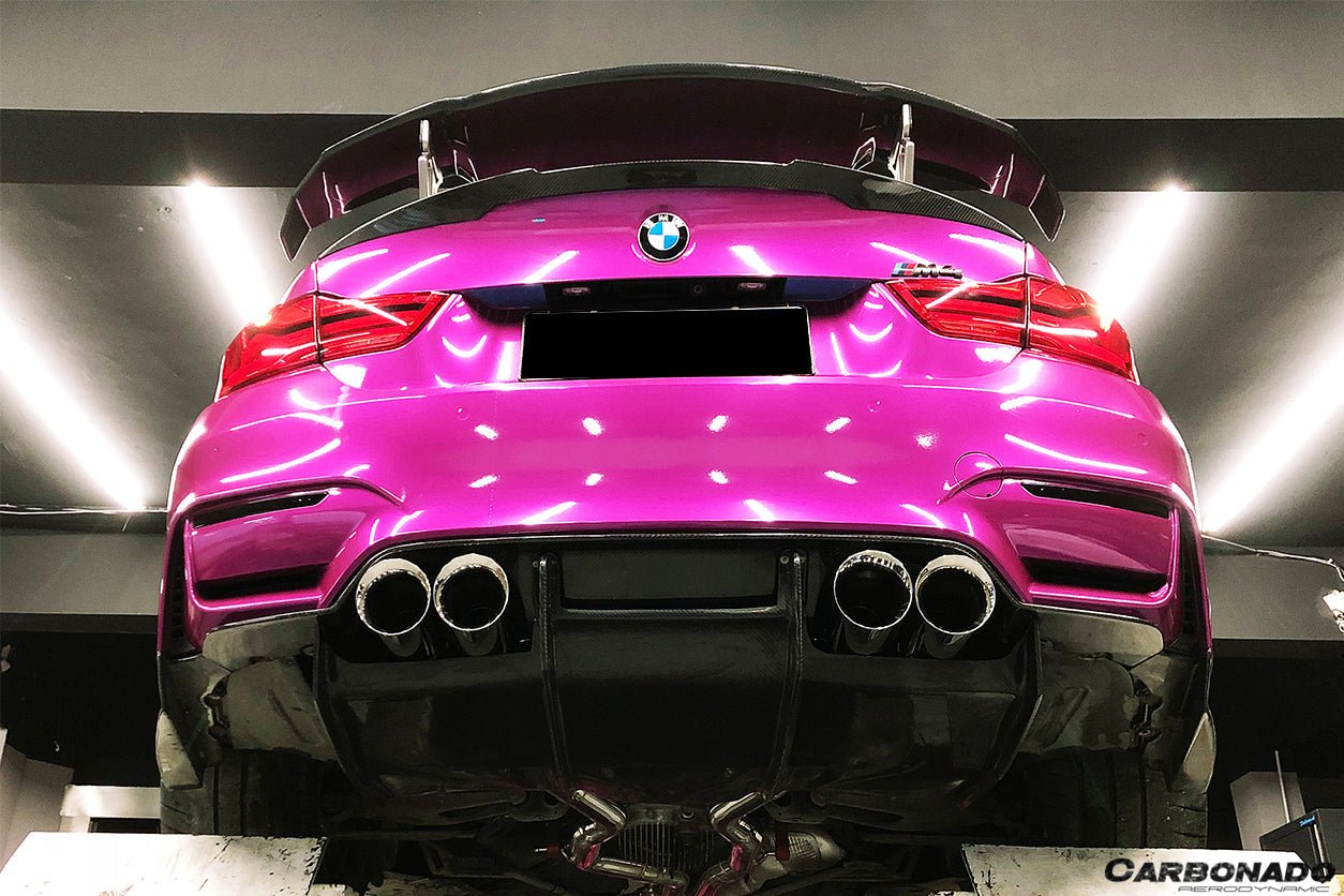 2014-2020 BMW M3 F80 & M4 F82 SM Style Carbon Fiber Rear Diffuser and Lip