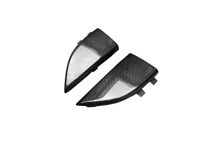 2014 - 2021 Mercedes Benz C217 S63/S65 AMG Coupe Carbon Fiber Rear Bumper Caps