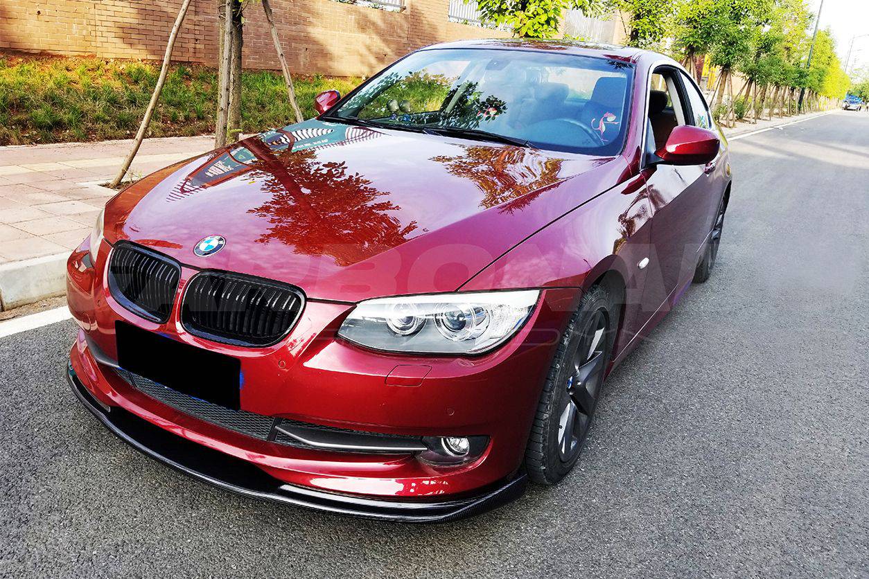 2008-2012 BMW 3 Series E93 HM Style Carbon Fiber Front Lip - Carbonado