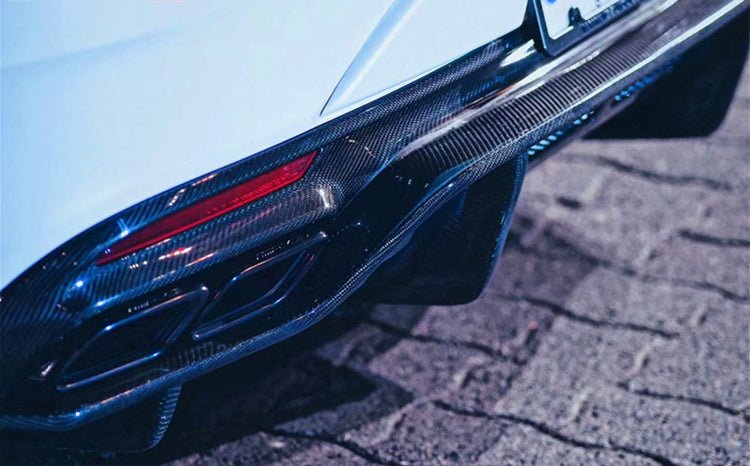 2014 - 2021 Mercedes Benz C217 S63 & S65 AMG Coupe BKSS Style Carbon Fiber Rear Diffuser