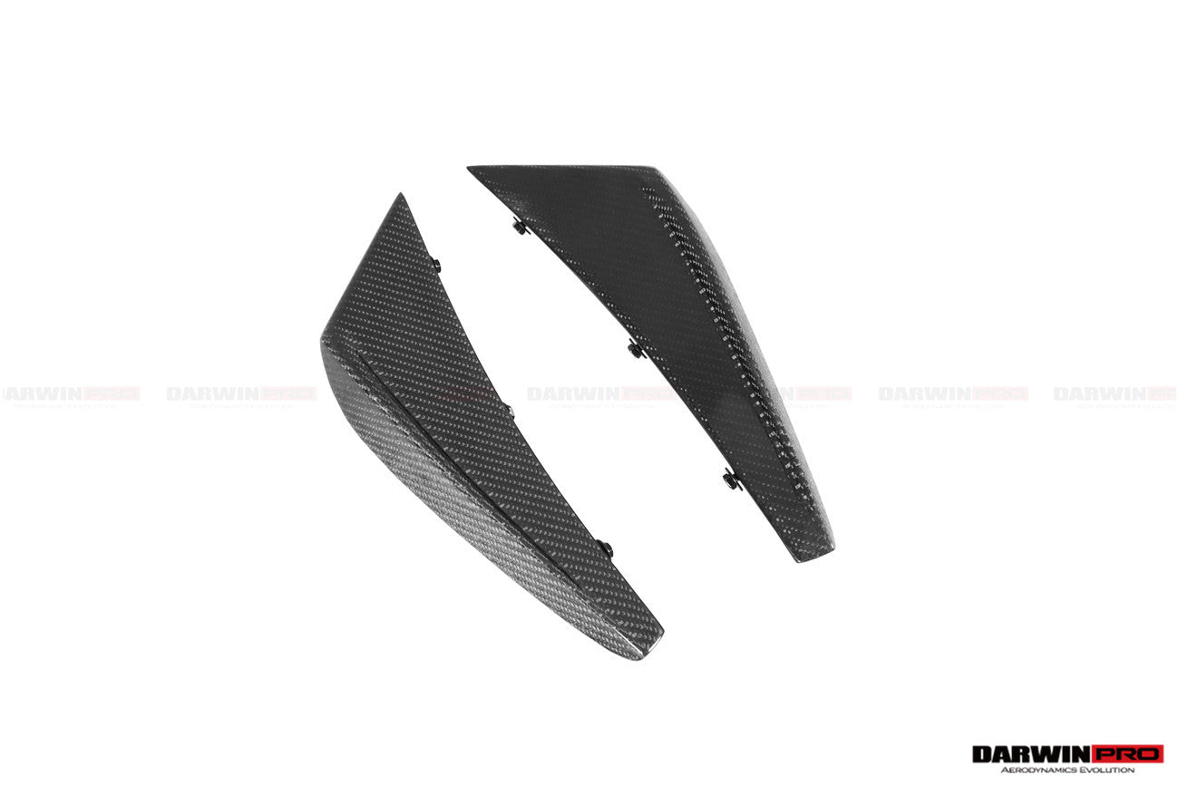 2019 - 2023 Lamborghini Huracan EVO 4WD ONLY BKSS Style Carbon Front Bumper Canards