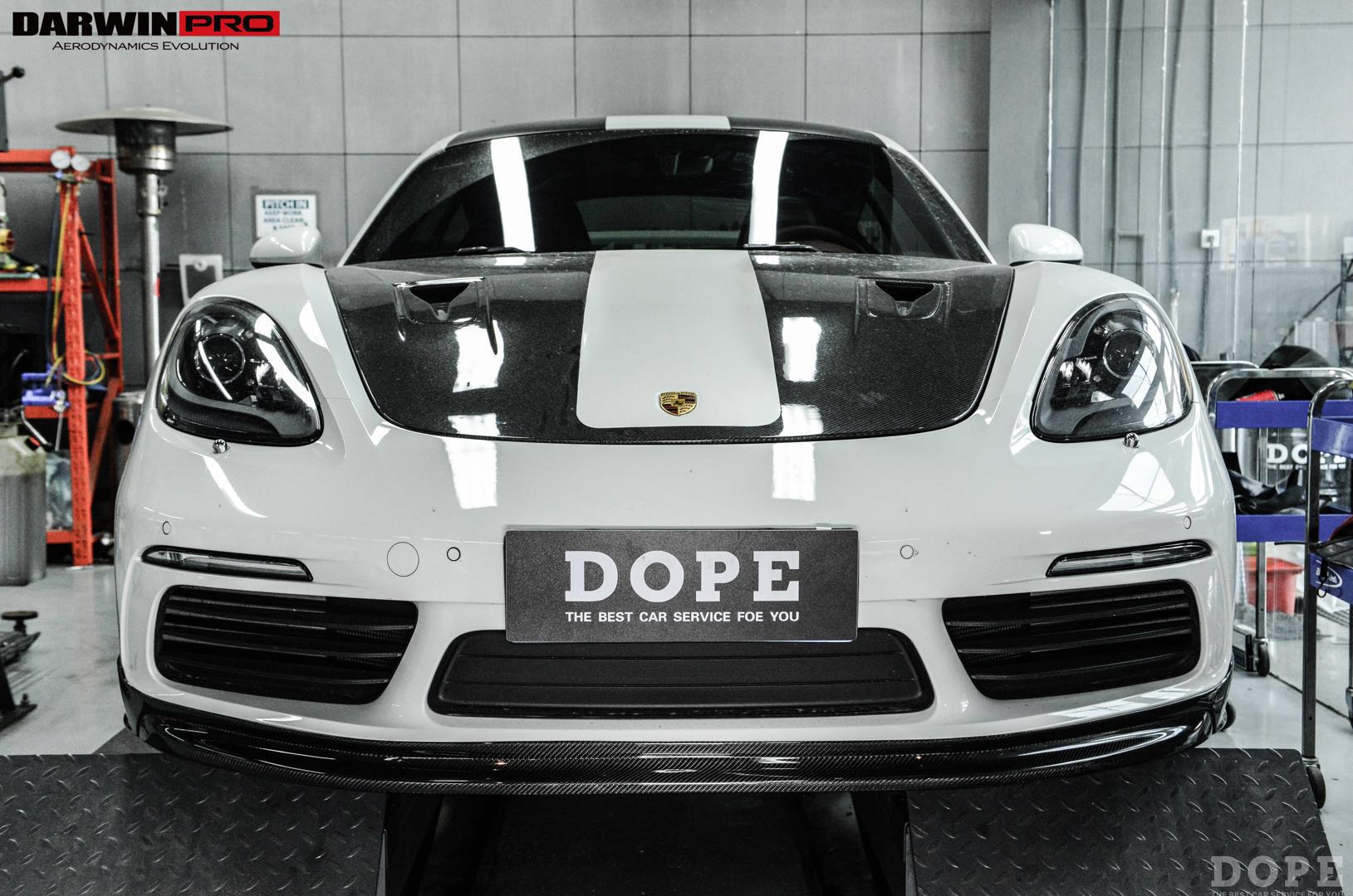 2016 - 2024 Porsche 718 Cayman & Boxster BKSS Style Carbon Fiber Front Lip