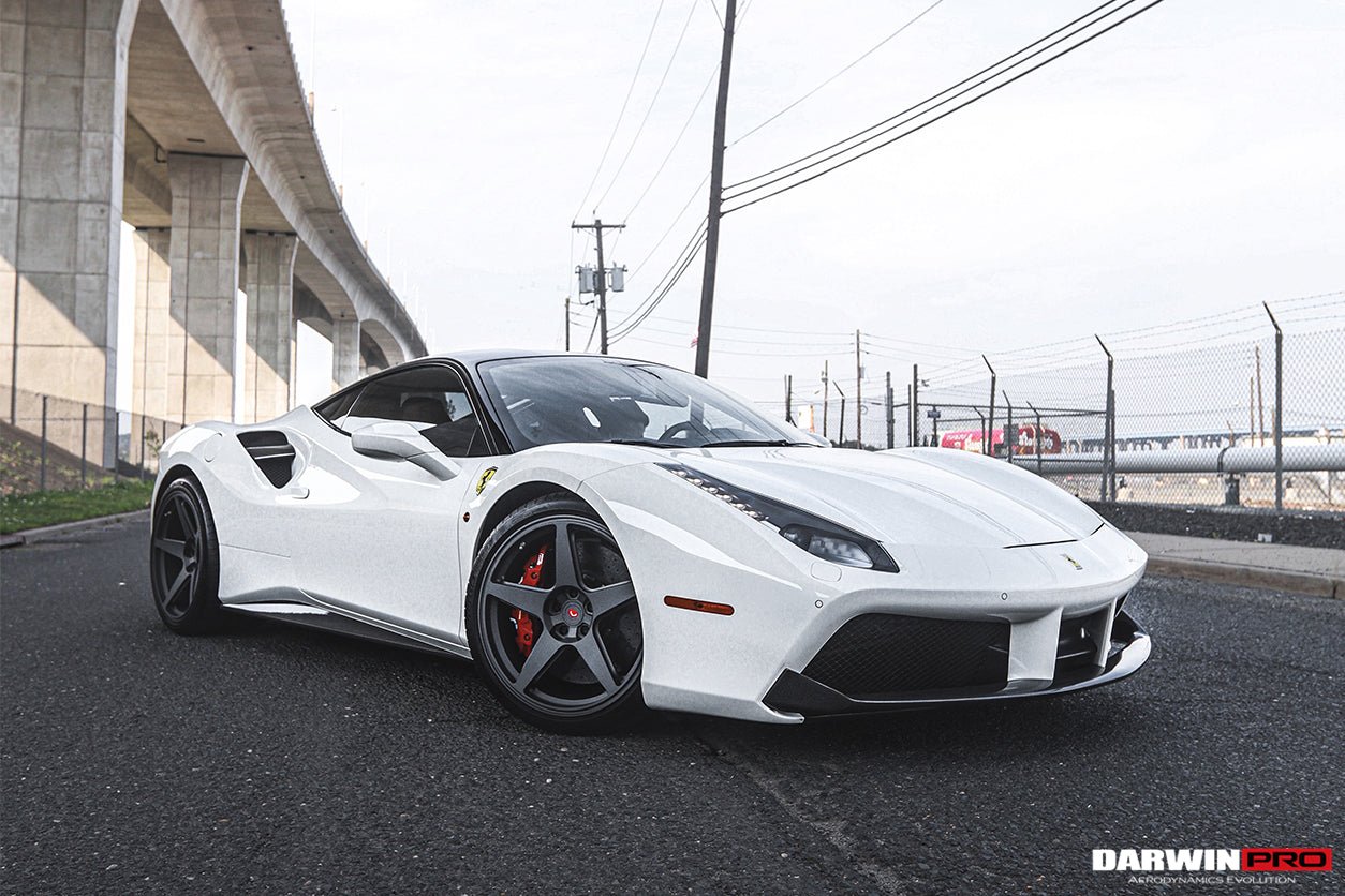 2015 - 2020 Ferrari 488 GTB & Spyder Dry Carbon Fiber Side Air Intake Fins