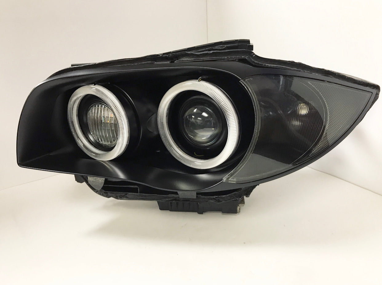 BMW E82/E88 1 Series Round Ring Headlight Retrofit Service (2008-2010)