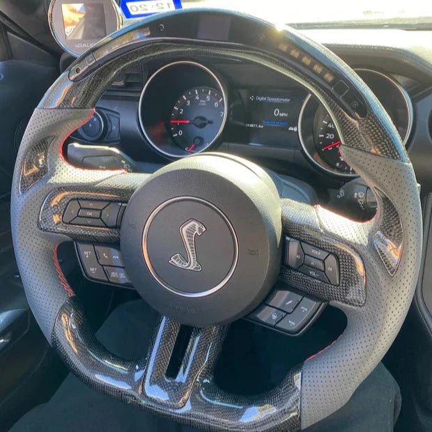 Ford Mustang S550 Custom Carbon Fiber Steering Wheel 2015-2023