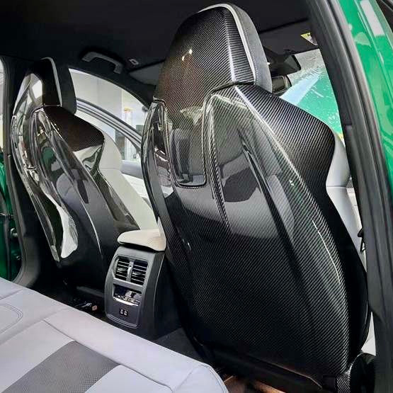 BMW G8X G80 G82 M3 M4 Carbon Fiber Seat Back Covers (For Non Buckets)