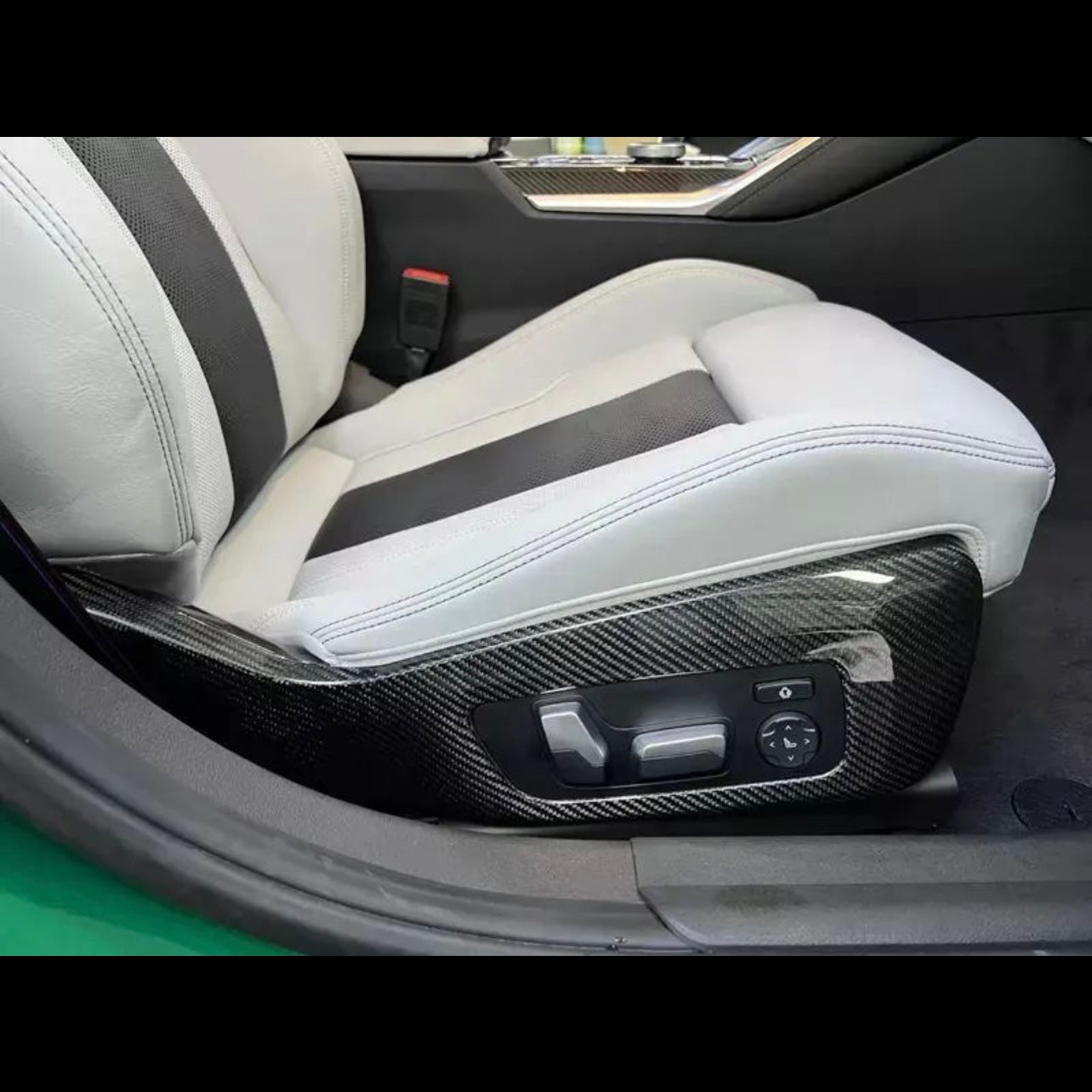 BMW G8X G80 G82 M3 M4 Carbon Fiber Seat Trim (For Buckets & Non Buckets)