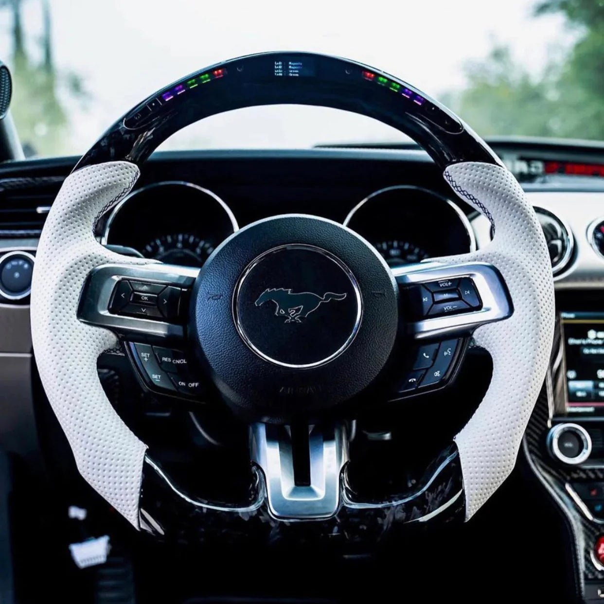 Ford Mustang S550 Custom Carbon Fiber Steering Wheel 2015-2023