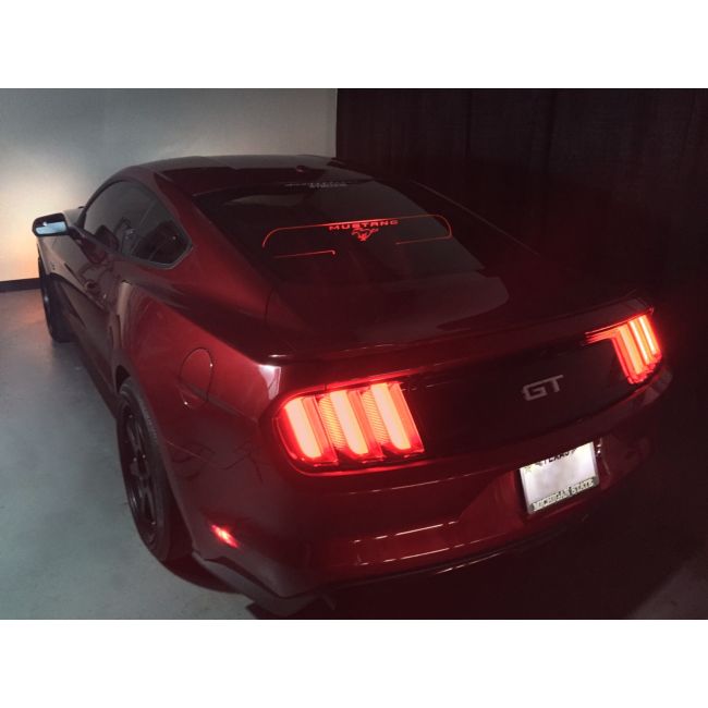Ford Mustang S550 WindRestrictor Style LED Rear Glow Plate Interior Add-On 2015-Up