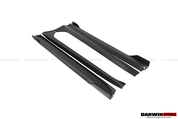 2017 - 2023 Tesla Model 3 IMP Performance Carbon Fiber Side Skirts With Under Board