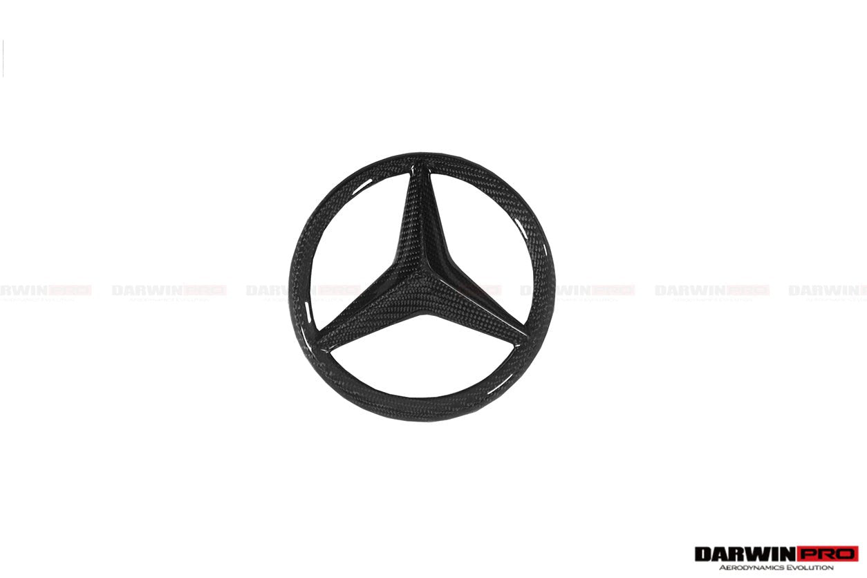 2015 - 2018 Mercedes Benz W205 C63 & C63S AMG Coupe IMP Carbon Fiber Grille LOGO Cover