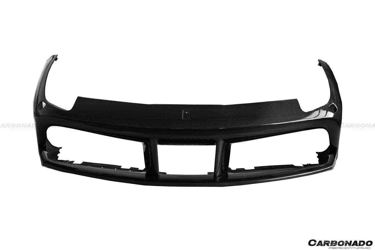 Ferrari 488 F142M GTB Spider OE Style Carbon Fiber Front Bumper 2015-2020