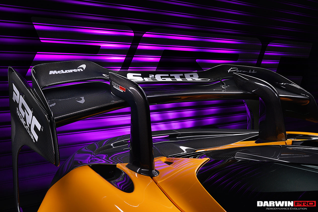 2017 - 2022 McLaren 720s Se²GTR Style Trunk Wing with Side Winglets