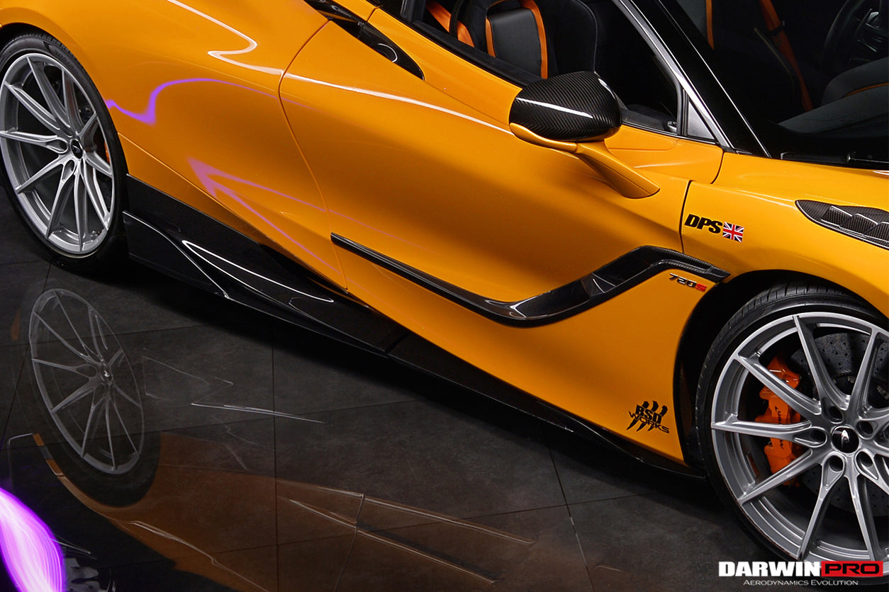 2017 - 2021 McLaren 720s Se²NWB Style Carbon Fiber Side Door Trims