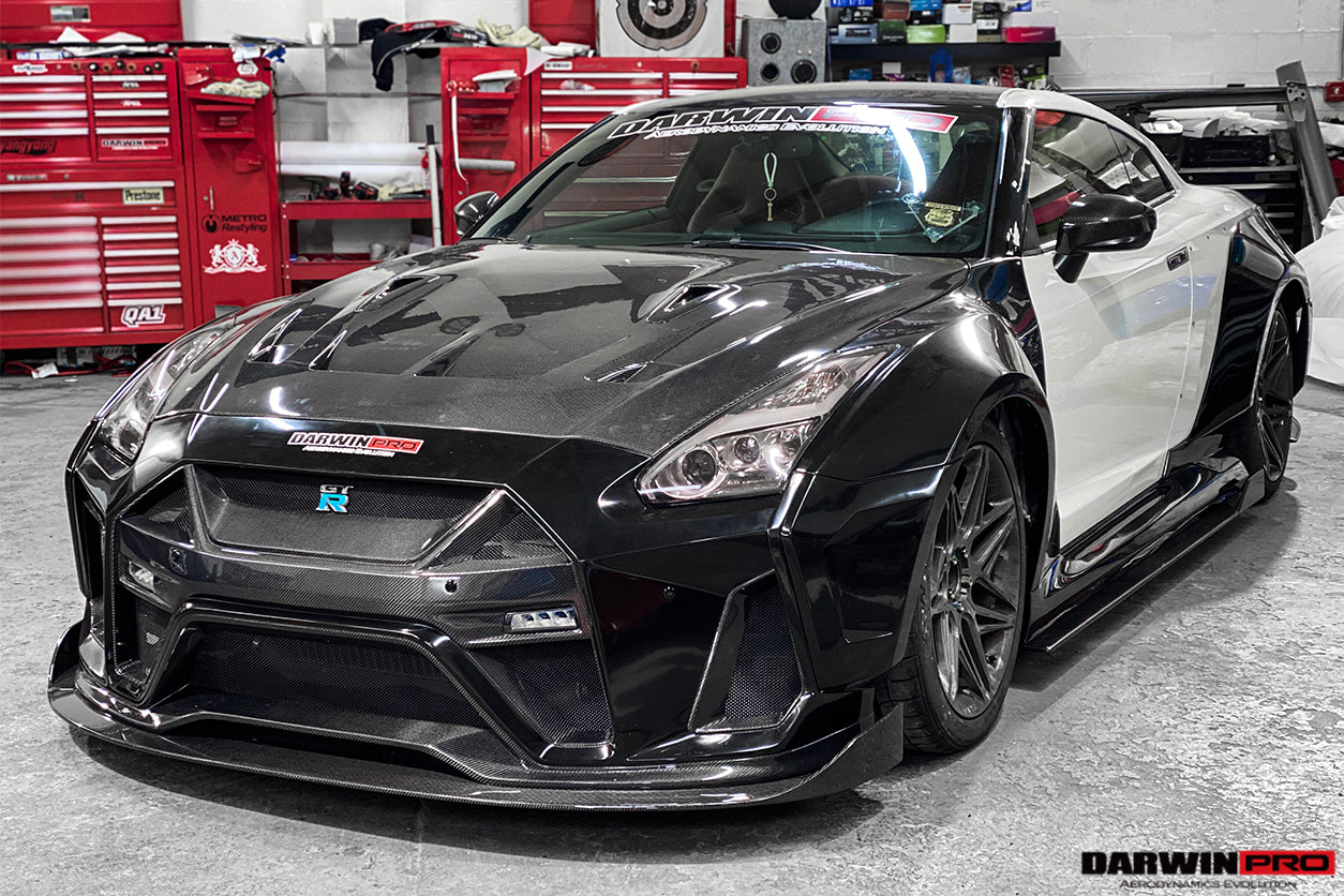 2008 - 2022 Nissan GTR R35 CBA & DBA & EBA BKSSII Style Carbon Fiber Hood